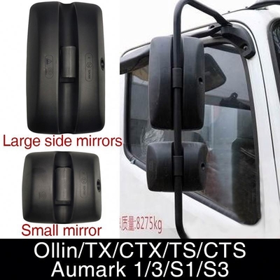 Foton Aumark Puerta de camión de plástico negro espejo retrovisor piezas de repuesto en la categoría de piezas de camión
