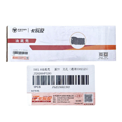 Foton MRT ISF 2.8 Pan de aceite para motor J5262694F5293 5302123 para el motor 2.4 Año 2002-2016