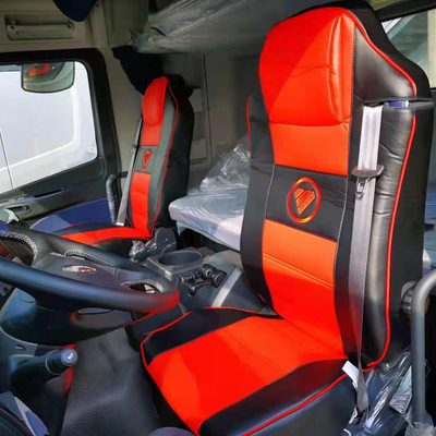 Serie de camiones pesados medianos cubierta de asiento de cabina de cuero a prueba de agua para Foton Aumark