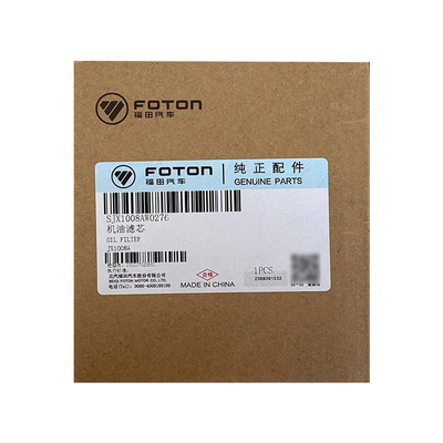 Foton Aumark JX1008A Elemento de camión Filtro de aceite de máquina Blanco Venta en línea de piezas de camión