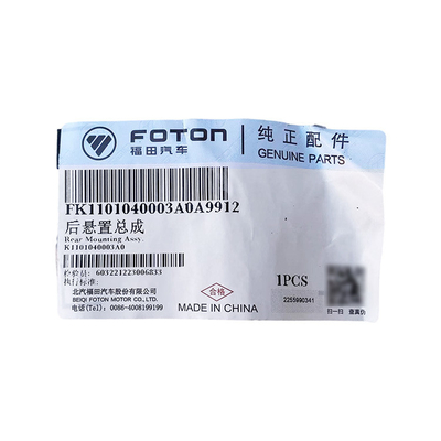 Foton G7 G9 Autobús camión montaje de suspensión trasera K1101040003A0 montajes del motor accesorios