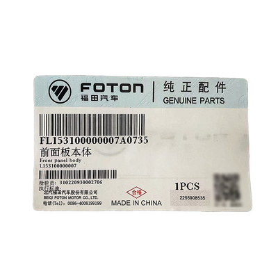 2002-2016 Año Foton Accesorios para camiones Omako Bell Azul delantero del coche eléctrico