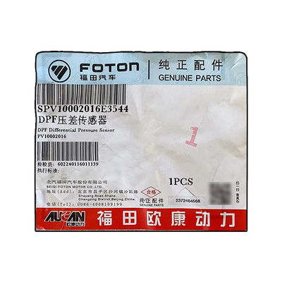 Foton Aumark AUCAN 2.5 Motor DPF Sensor de presión diferencial PV10002016 para el beneficio